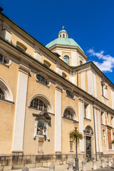 Saint Nicholas Cathedral of Ljubljana, Slovenia.