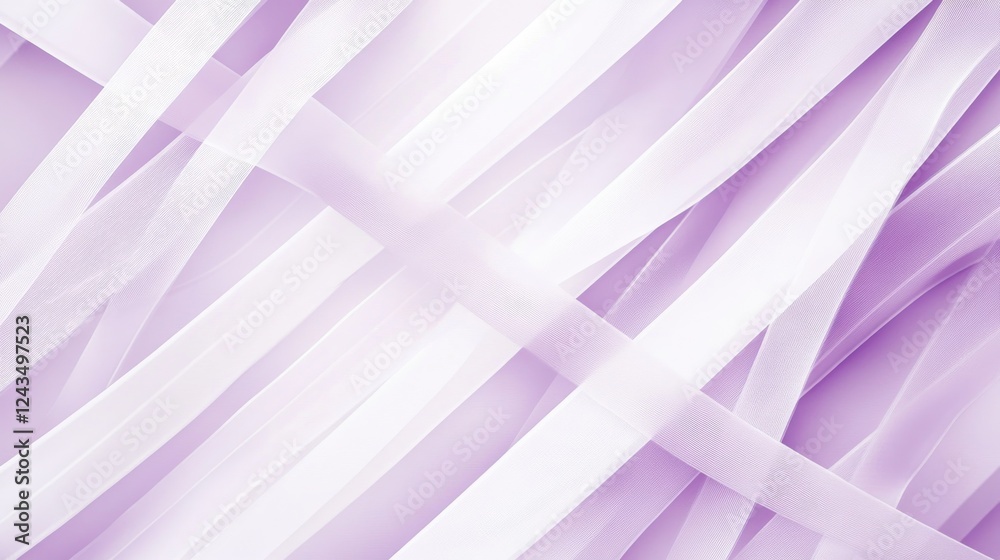 Aufkleber Soft pastel lavender strokes create a calming abstract pattern on a delicate surface for soothing visual effect