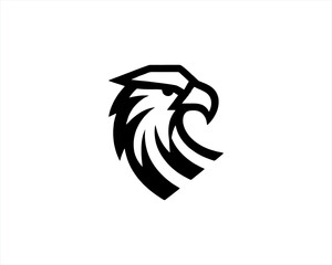 Eagle logo design icon symbol vector illustration.