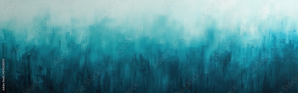 Leinwandbilder Textured gradient background creating a serene atmosphere with soft blue and teal hues blending seamlessly for a calming effect