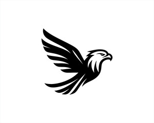 Eagle logo design icon symbol vector illustration.