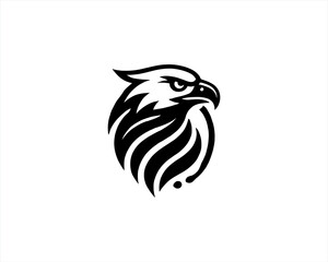 Eagle logo design icon symbol vector illustration.