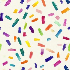 Colorful handmade watercolor doodles create a playful atmosphere in a whimsical art setting