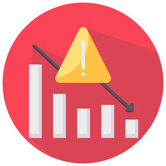 failure vector round flat icon