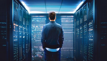 Fototapeta premium Experience lightning-fast speeds with our servers. 