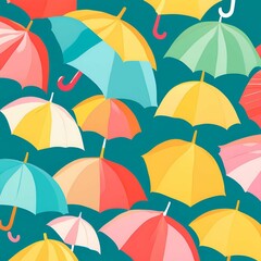 Obraz premium Umbrella wallpaper design pattern