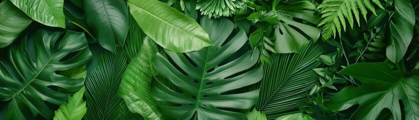 Vibrant green leaves cascading down a wall, natural and lush vertical garden lush