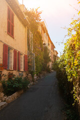 Street In The Old Town Of Antibes, France.