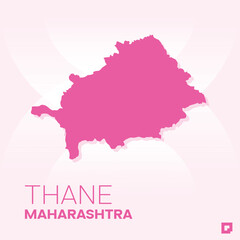 Thane vector map, Vector map of Thane, editable eps, AI files, Vector illustration of Thane vector map