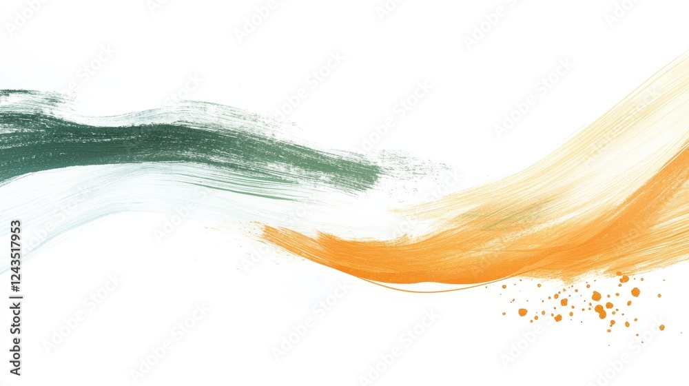 Poster colorful pencil strokes on a white background showcasing artistic expression and creativity through 
