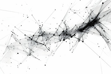 Abstract geometric background with connected dots and lines in a low-poly