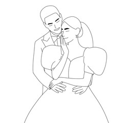 silhouette of a couple