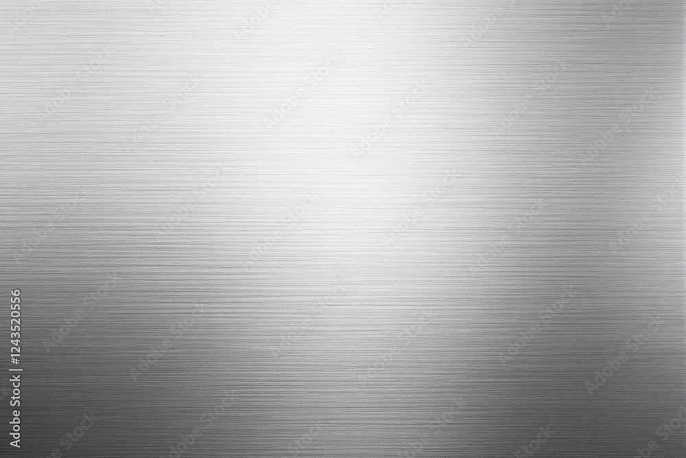 Aufkleber Brushed metallic texture background with horizontal light pattern.