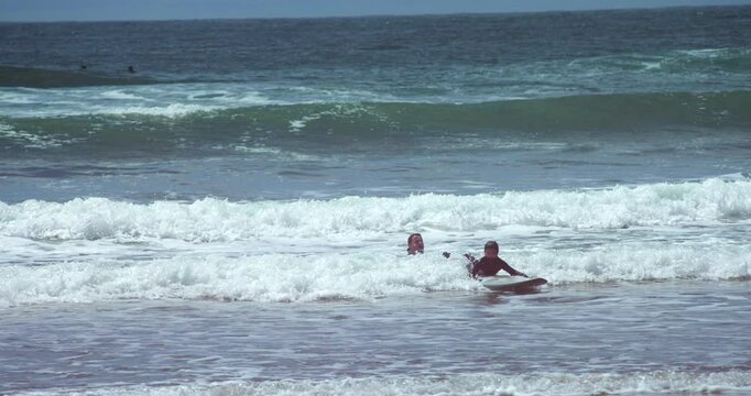 Little Girl Surfing