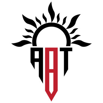 ABT Letter Logo Design. Initial letters ABT logo icon. Abstract letter ABT minimal vector logo design template.