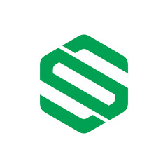 Obraz premium Hexagon Letter S Logo design vector template on white background