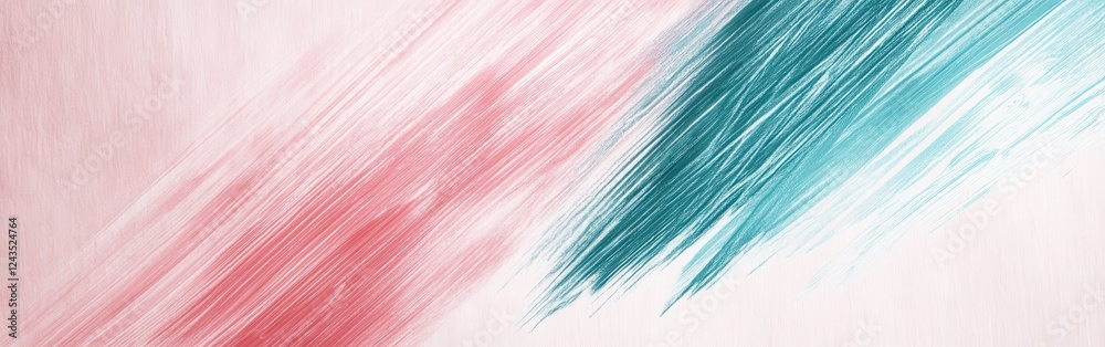 Poster Soft pastel pink gradient background with gentle pencil strokes creating an artistic blend of color