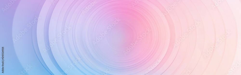 Leinwandbilder soft circular gradient transitioning from blue to pink creating a serene and calming aesthetic suita