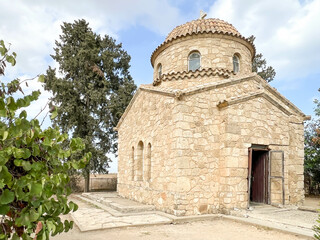 A small chapel in which the tomb of St. Barnabas is located underground. The chapel is in the wilderness near the monastery of St. Barnabas, in the Enkomi, Cyprus