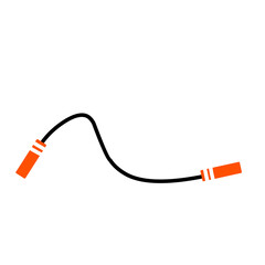 Skipping jump rope vector