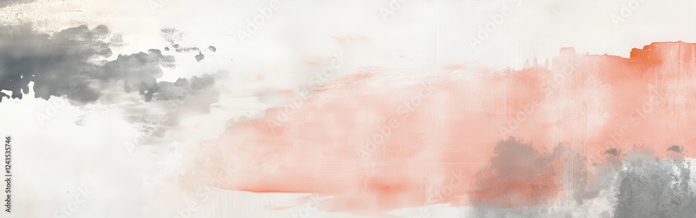 Aufkleber layered pencil strokes create a serene abstract landscape in muted tones showcasing artistic express