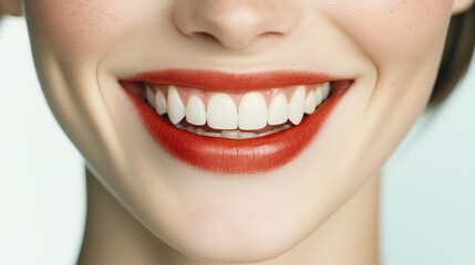 Fototapeta premium Joyful smile portrait studio background beauty photography close-up