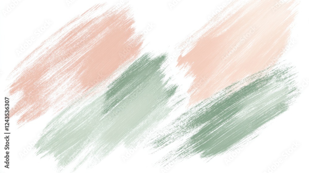 Poster Soft pencil strokes create a calming abstract art piece on an elegant white background in a serene artistic setting
