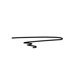 Hand drawn underline doodle 