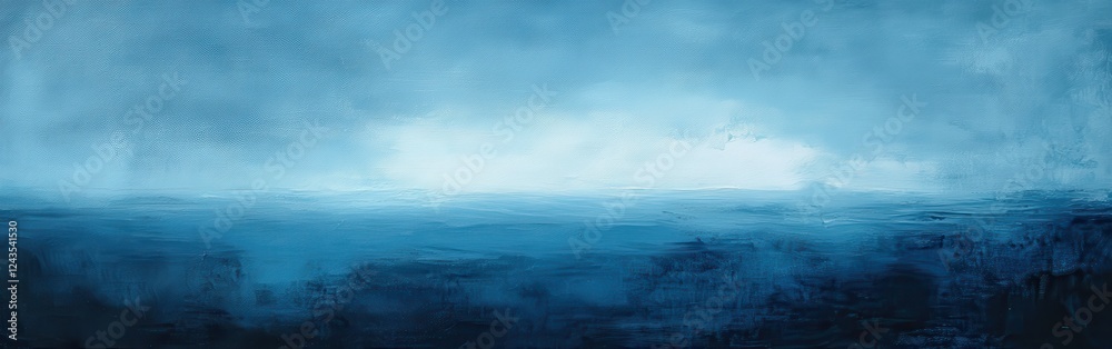 Poster Textured gradient background showcasing a calming blue transition from deep navy to soft sky