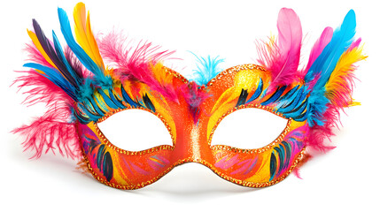 carnival mask on white background