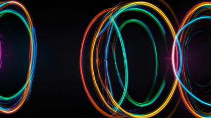 abstract background with neon lights