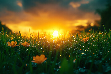 Naklejka premium Nature spring time theme background