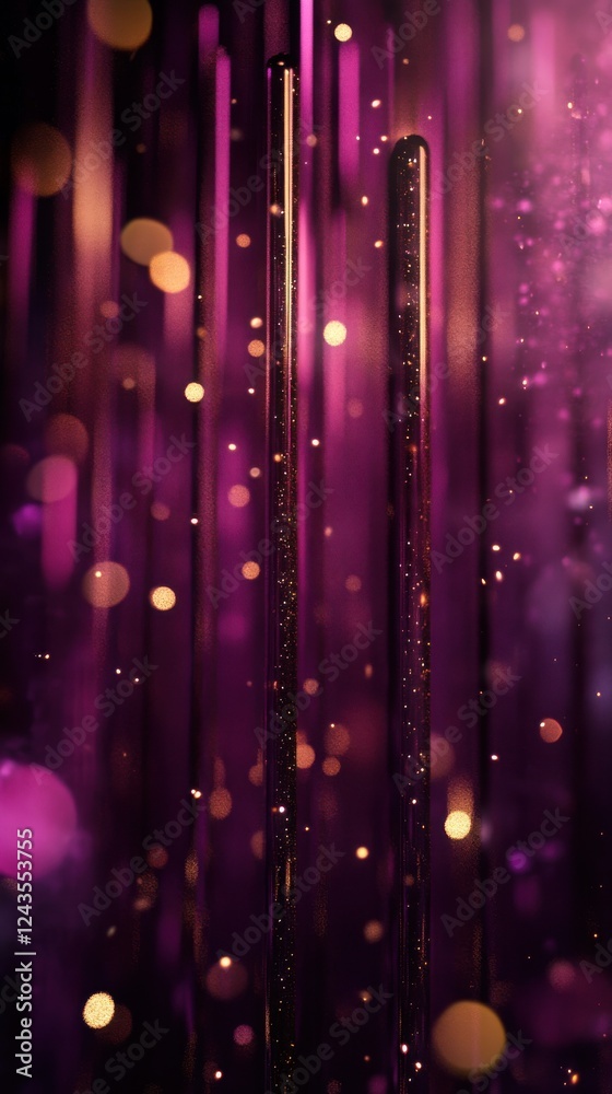 Aufkleber Vivid transition of colors and lights creating a dramatic backdrop for celebrations and events