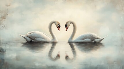Embracing Swans