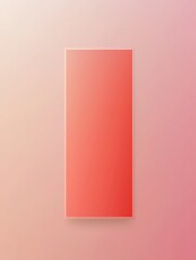 A coral rectangle on a pink gradient background