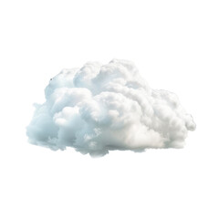 Fluffy white cloud on transparency background, perfect for design