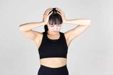 Obraz premium スポーツウェアの女性