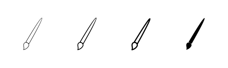 Paint icon vector isolated on white background. Paint brush vector icon. Paint roller icon