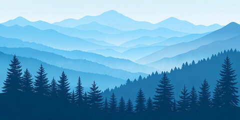 Fototapeta premium mountain landscape in the morning