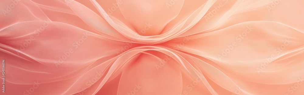 Aufkleber Soft monochromatic peach tones creating a gentle, calming background suitable for various design purposes