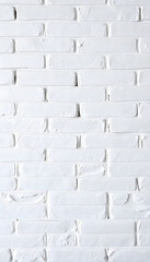 Obraz premium White grunge brick wall texture background for stone tile block painted in grey light color wallpaper design element, craft clay. with white shades