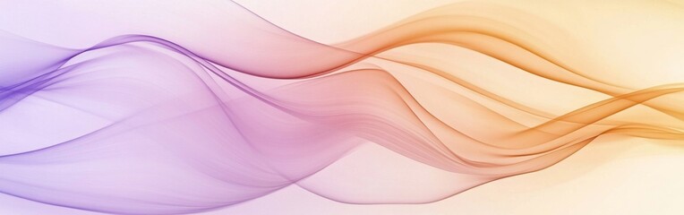 Fototapeta premium Minimalist pencil strokes create a soft gradient of colors blending from purple to orange
