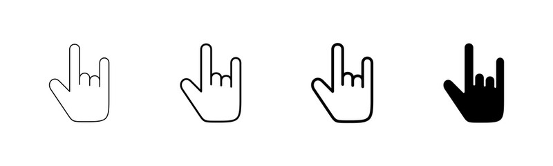 Hand icon vector isolated on white background. Hand gesture. hand stop