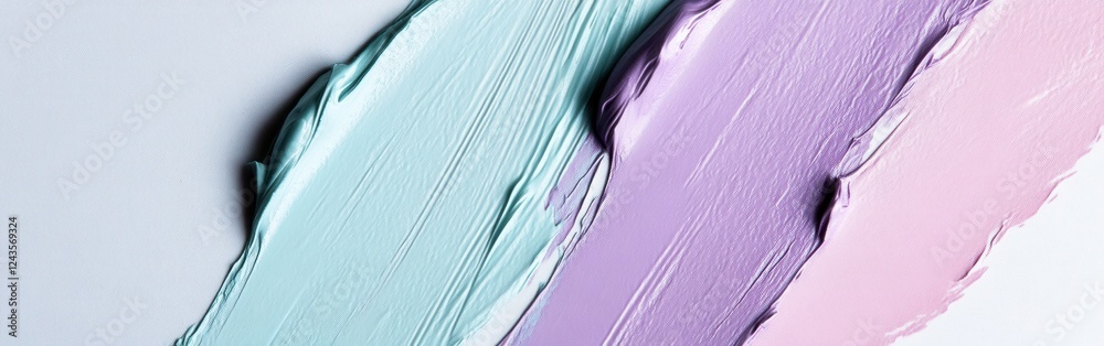 Poster Minimalist pencil strokes create a soothing transition of colors and textures for a calming visual experience