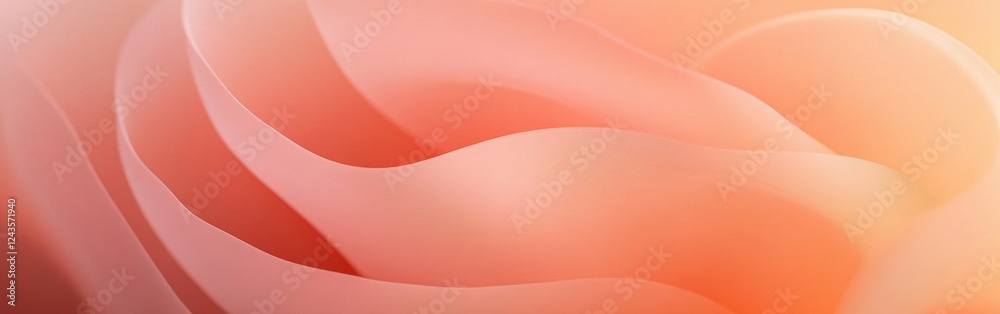 Aufkleber soft waves of muted colors in a minimalist design create a serene backdrop for creative work and art