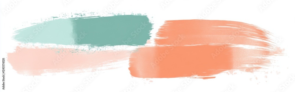 Poster Abstract design featuring pencil strokes in soft pastel colors with a unique artistic flair and subtle texture details
