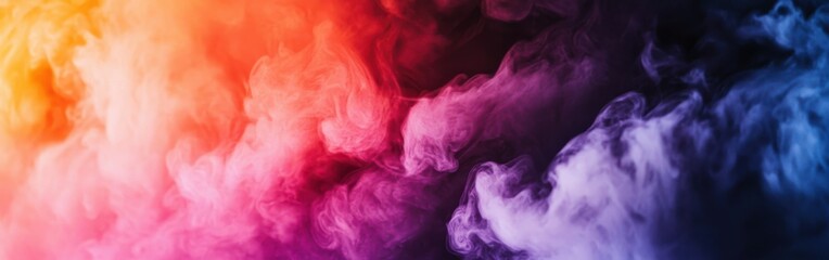 Fototapeta premium Vivid abstract painting showcasing rich indigo hues blending with warm tones in an imaginative swirl of color