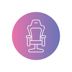 Gaming Chair icon vector stock illustration