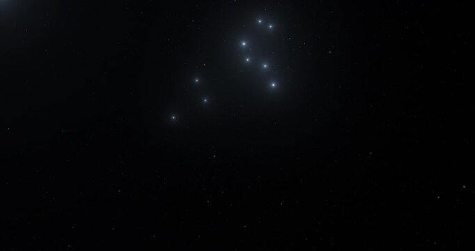 Leo constellation in the outer space