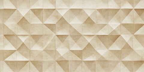 Obraz premium Beige geometric pattern folded paper background